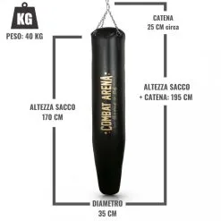 Combat-arena Sacco Da Savate Combat Arena 40 Kg 6 Combat-arena Sacco Da Savate Combat Arena 40 Kg -Guanti 7