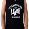 T-shirt Smanicata Leone Black LSM749 -Guanti canotta leone black lsm749 1