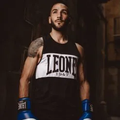 Canotta Boxe Leone Shock AB224 -Guanti canotta leone shock ab224 nero