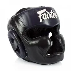 Casco Fairtex Diagonal Vision Sparring HG13 Nero-blu