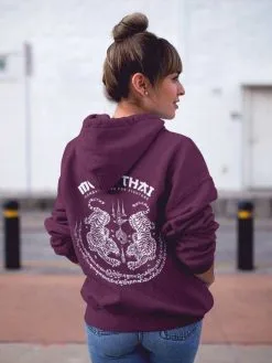 Combat-arena Felpa Donna Combat Arena Muay Thai-gers Con Cappuccio -Guanti felpa donna combat arena muay thai gers dark cherry 2