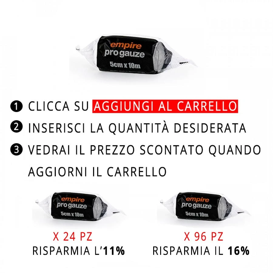 Garza Empire Pro Gauze 5 Cm X 10 Mt 4 Garza Empire Pro Gauze 5 Cm X 10 Mt - immagine 2