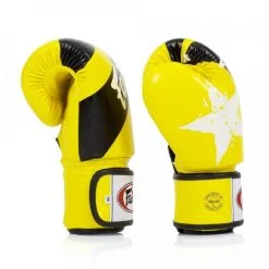 Guantoni Muay Thai Fairtex BGV1 Nation Prints Giallo -Guanti guantoni fairtex bgv1 giallo nation prints 2