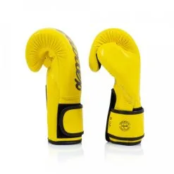 Guantoni Muay Thai Fairtex BGV14 Giallo -Guanti guantoni fairtex bgv14 giallo 3