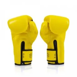Guantoni Muay Thai Fairtex BGV14 Giallo -Guanti guantoni fairtex bgv14 giallo 4