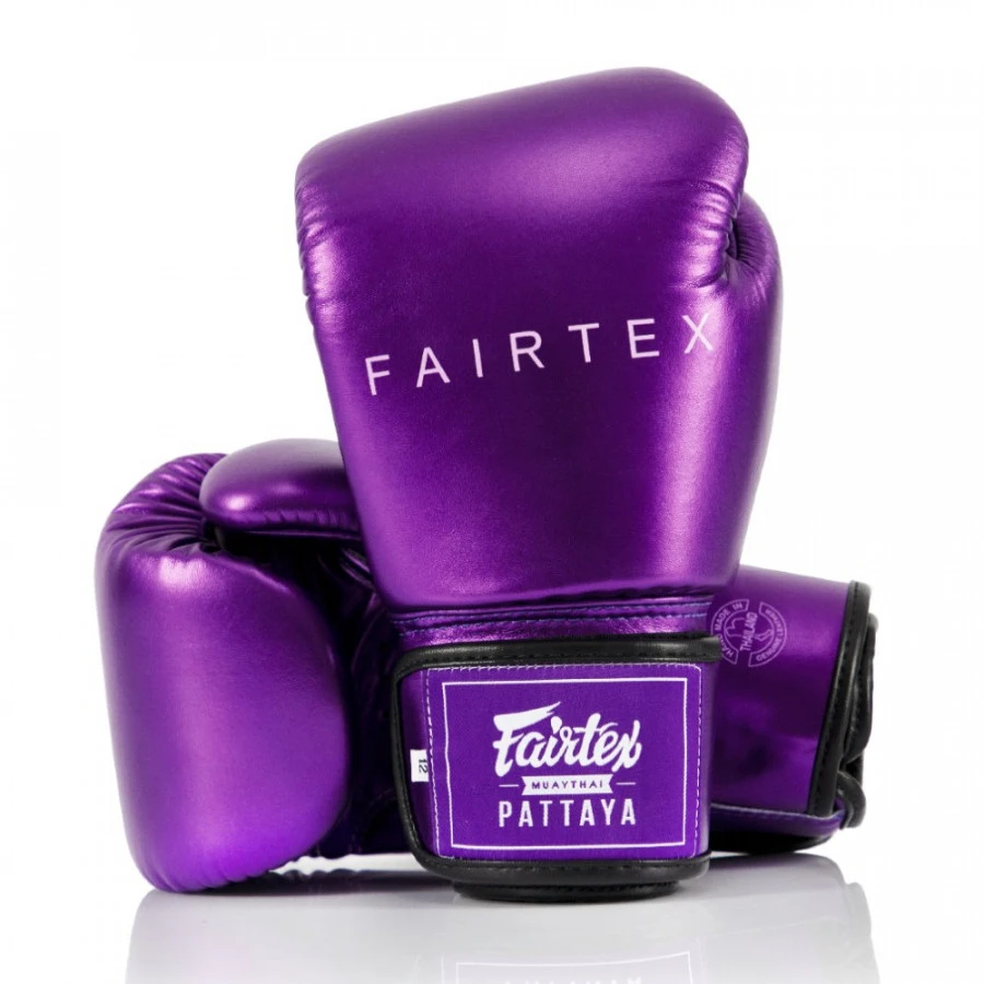 Guantoni Muay Thai Fairtex Metallic BGV22 Viola 3 Guantoni Muay Thai Fairtex Metallic BGV22 Viola