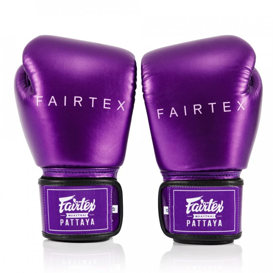 Guantoni Muay Thai Fairtex Metallic BGV22 Viola 4 Guantoni Muay Thai Fairtex Metallic BGV22 Viola - immagine 2