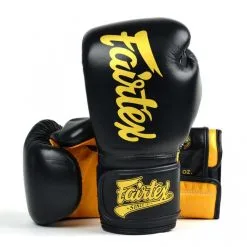 Guantoni Muay Thai Fairtex Super Sparring BGV18 Nero-oro