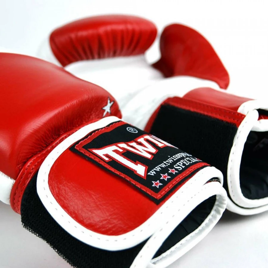 Guantoni Muay Thai Twins Special BGVL10 Bianco-rosso 5 Guantoni Muay Thai Twins Special BGVL10 Bianco-rosso - immagine 3