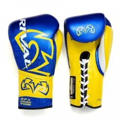Guantoni Rival RFX Guerrero Sparring P4P Edition -Guanti guantoni rival rfx guerrero sparring p4p edition blu giallo 2