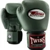 Guantoni Muay Thai Twins Special BGVL3 Verde Militare -Guanti guantoni twins bgvl3 verde militare 2