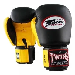 Guantoni Muay Thai Twins Special BGVL3 Nero-Giallo