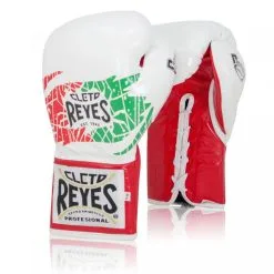 Guantoni Cleto Reyes Safetec CB4 Mexican Bianco-Rosso Con Lacci