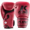 Guantoni Muay Thai King Star 3 Mesh Rosso