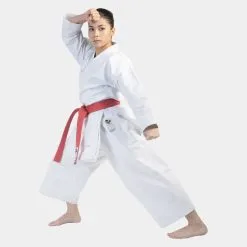 Karategi Arawaza Kata Deluxe Evo WKF Ricamo Bianco -Guanti karategi arawaza kata deluxe evo wkf con ricamo bianco 1