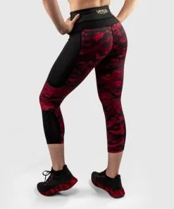 Leggings Donna 3/4 Venum Defender -Guanti leggings crop venum defender nero rosso 2