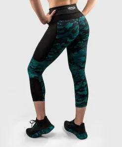 Leggings Donna 3/4 Venum Defender -Guanti leggings crop venum defender nero verde 2