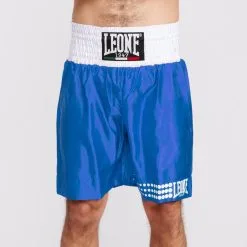 Pantaloncino Boxe Leone AB737 -Guanti pantaloncini boxe leone ab737 blu 1