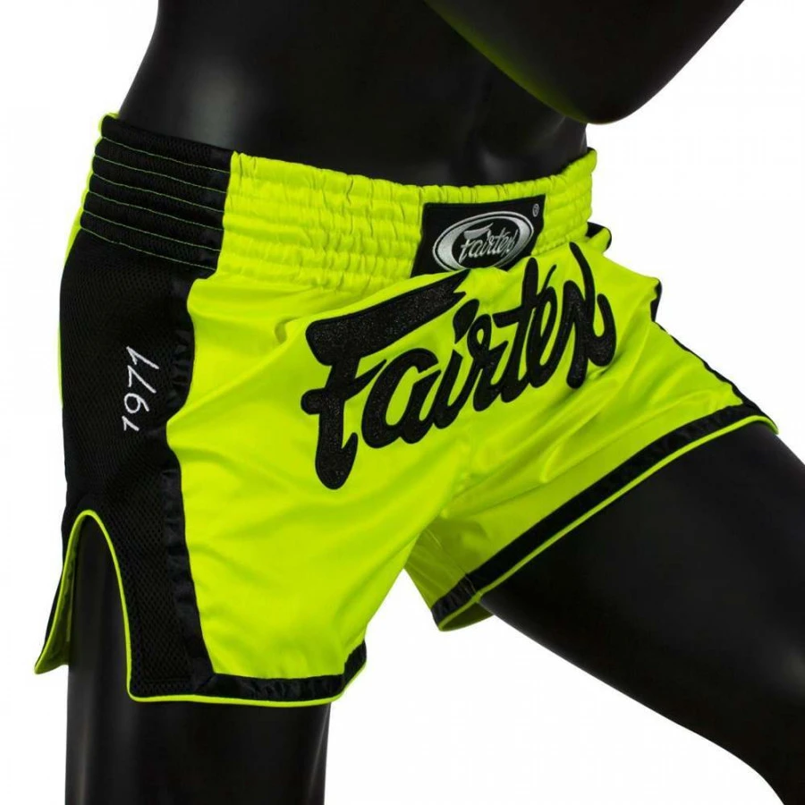 Pantaloncini Kick-thai Fairtex BS1706 Lime 5 Pantaloncini Kick-thai Fairtex BS1706 Lime - immagine 3