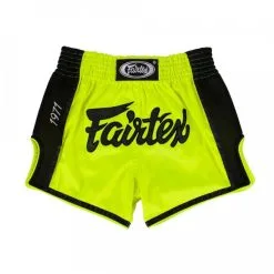 Pantaloncini Kick-thai Fairtex BS1706 Lime
