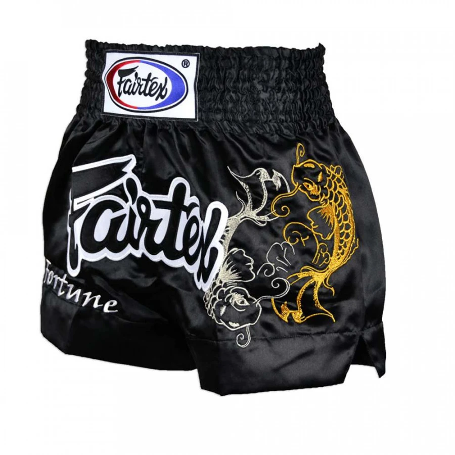 Pantaloncini Kick-thai Fairtex BS0639 My Fortune Nero 4 Pantaloncini Kick-thai Fairtex BS0639 My Fortune Nero - immagine 2