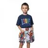Pantaloncini Bambino Kick-Thai Leone Hero ABJ02 -Guanti pantaloncino junior kick thai leone hero abj02 bianco 1