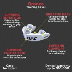 Paradenti Bambino Opro X UFC Bronze Bianco -Guanti paradenti bambino opro ufc bronze bianco 5