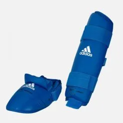 Paratibie E Parapiedi Adidas Rosso E Blu Omologati WKF -Guanti paratibia e parapiedi adidas wkf blu 3