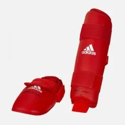 Paratibie E Parapiedi Adidas Rosso E Blu Omologati WKF -Guanti paratibia e parapiedi adidas wkf rosso 3
