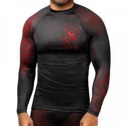 Rashguard Hayabusa Geo Maniche Lunghe -Guanti rashguard hayabusa geo rossa manica lunga 2