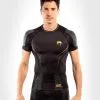 Rashguard Venum Athletics Nero-oro Maniche Corte