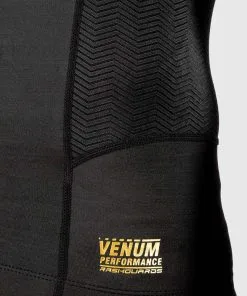 Rashguard Venum G-Fit Nero-oro Maniche Lunghe -Guanti rashguard venum g fit nero oro manica lunga 8