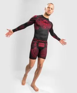 Rashguard Venum Nakahi Maniche Lunghe -Guanti rashguard venum nakahi maniche lunghe nero rosso 2