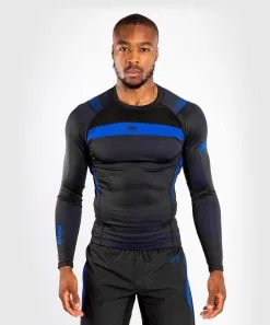 Rashguard Venum No-Gi 3.0 Manica Lunga -Guanti rashguard venum no gi 3 nero blu 1 5