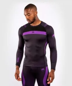 Rashguard Venum No-Gi 3.0 Manica Lunga -Guanti rashguard venum no gi 3 nero viola 1 5