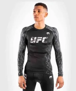 Rashguard Venum UFC Authentic Fight Week Maniche Lunghe -Guanti rashguard venum ufc authentic fight week maniche lunghe nero 1