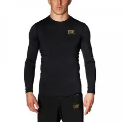 Rashguard A Compressione Leone Essential ABXE06 Manica Lunga