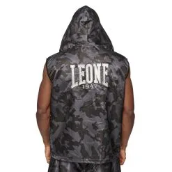 Smanicato Da Ring Leone CamoBlack AB264 -Guanti smanicato da ring leone camoblack ab264 retro cappuccio