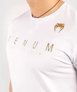 T-shirt Venum LiveYourVision Bianco-nero -Guanti t shirt venum live your vision white 3