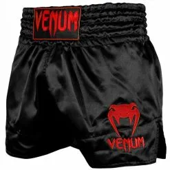 Pantaloncini Kick-thai Venum Muay Thai Classic -Guanti venum muay thai shorts classic nero rosso 2